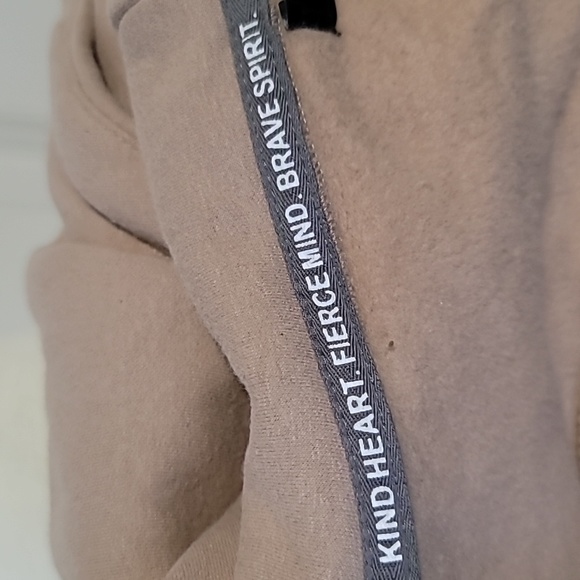 Ampersand Ave Madrid XL Tan and Black Casual Comfy Colorblock Hoodie Sweatshirt - Picture 4 of 14